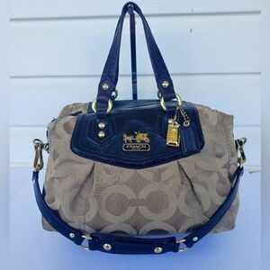 COACH Signature C Madison Tan/Brown Crossbody/Hand Held Bag!!